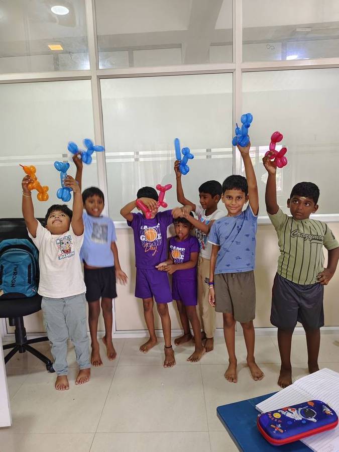 Celebrating with balloon creations